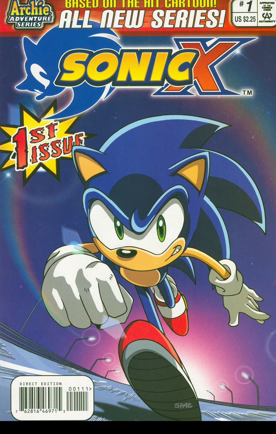 Sonic X - October 2005 Comic cover page